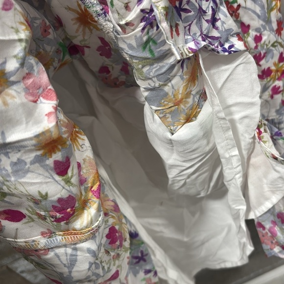 J.Jill floral maxi ruffled Summer spring dress with pockets size Medium - Picture 5 of 8
